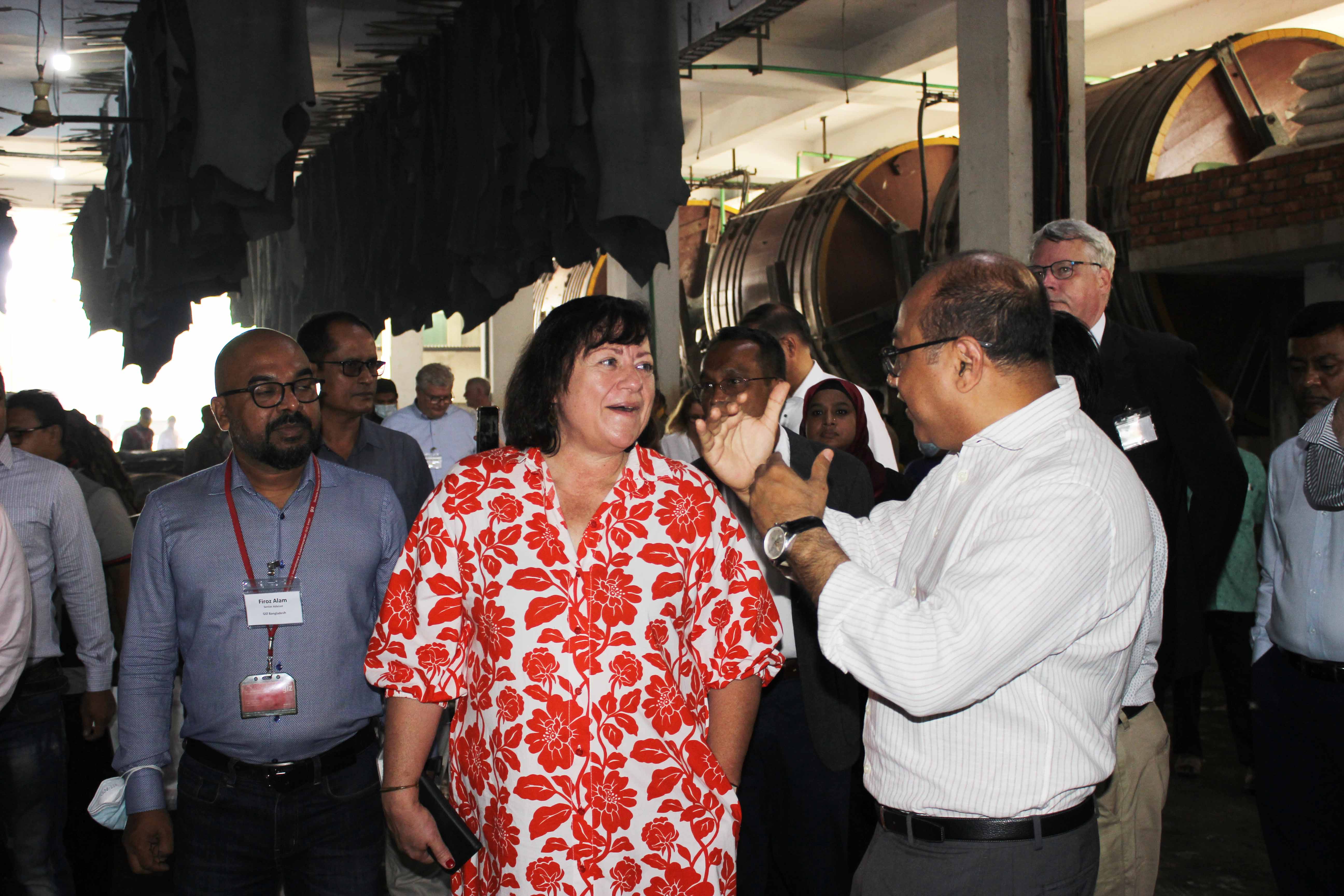 German Delegation team visited Tannery Industrial Estate Dhaka photo