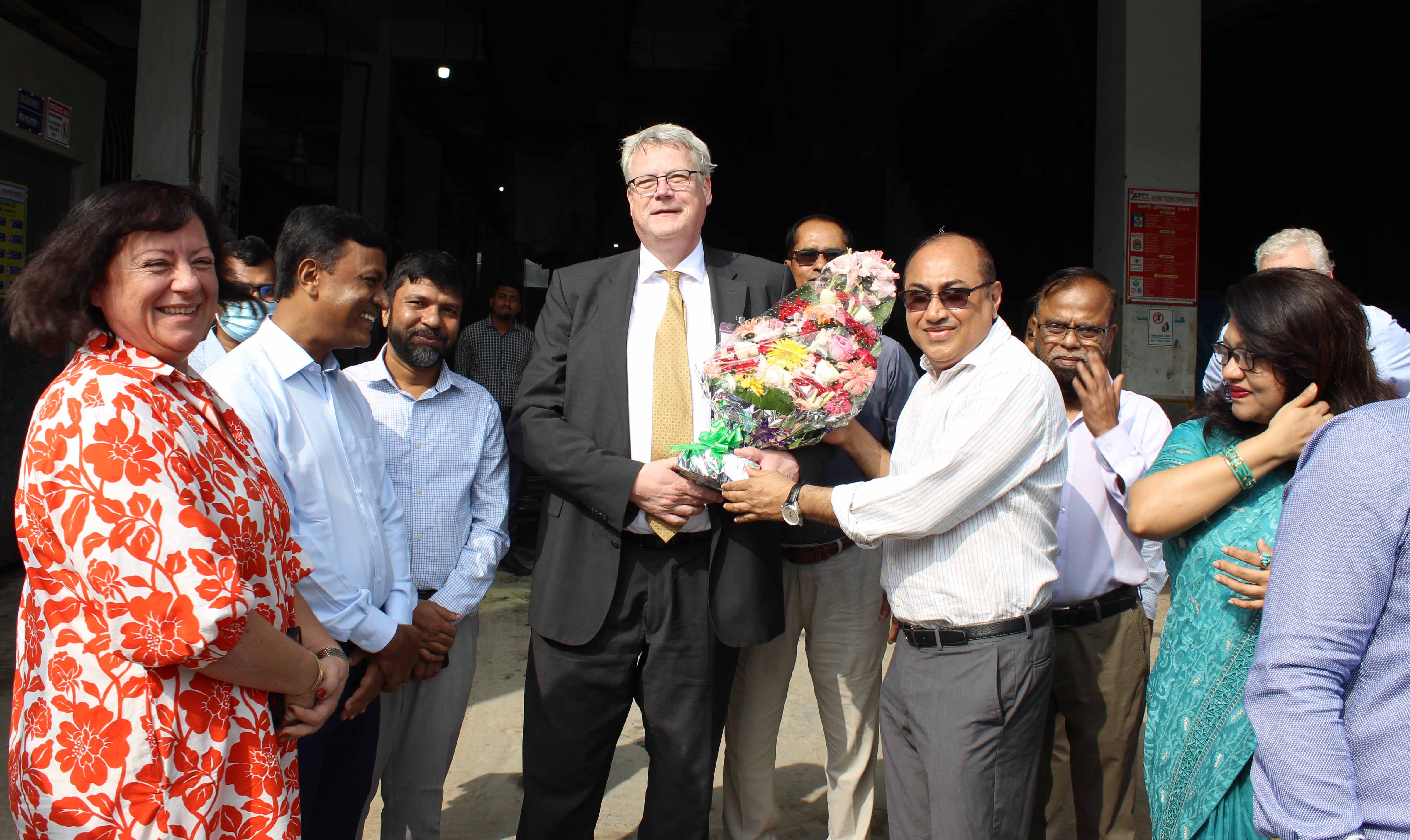 German Delegation team visited Tannery Industrial Estate Dhaka photo